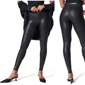 SPANX Faux Leather Leggings.